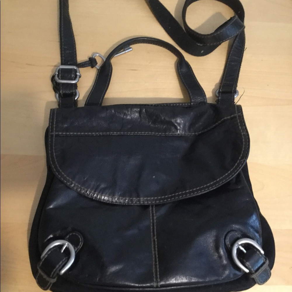 Fossil Leather and Canvas Purse